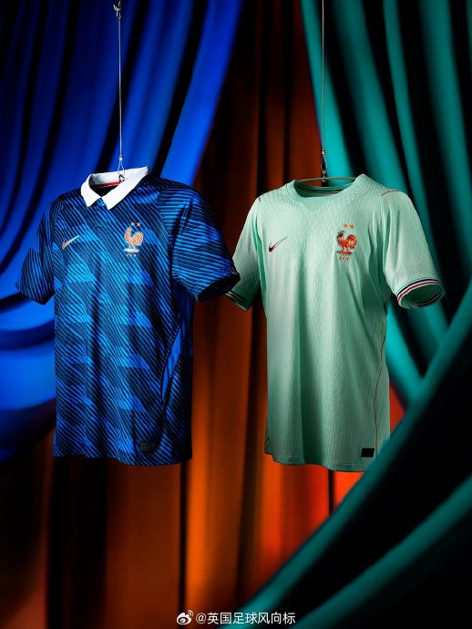 法国国家队携手耐克发布2026世界杯主客场战袍
