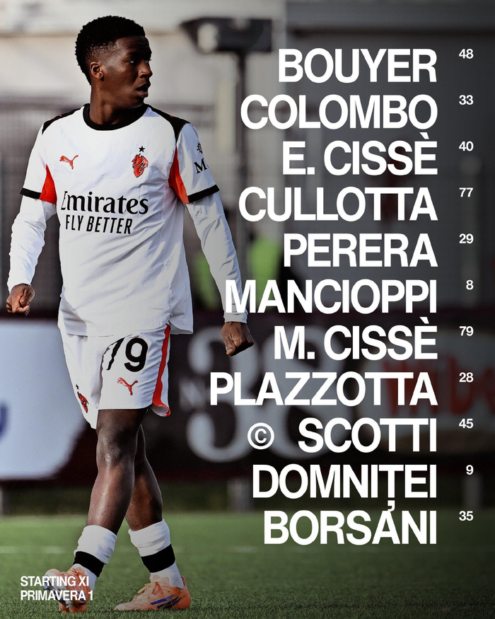 米兰预备队客场力克萨索洛 莱奥特奥双响助球队